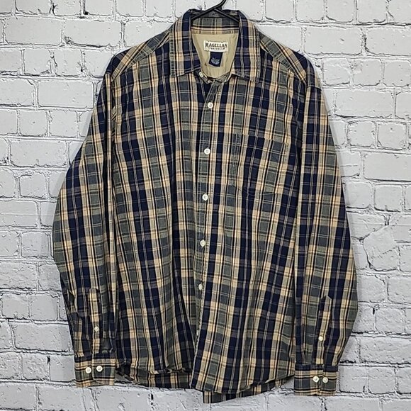 Magellan Other - 2/$20 Magellan Sports Wear Plaid Long Sleeve Button Front Shirt Size L